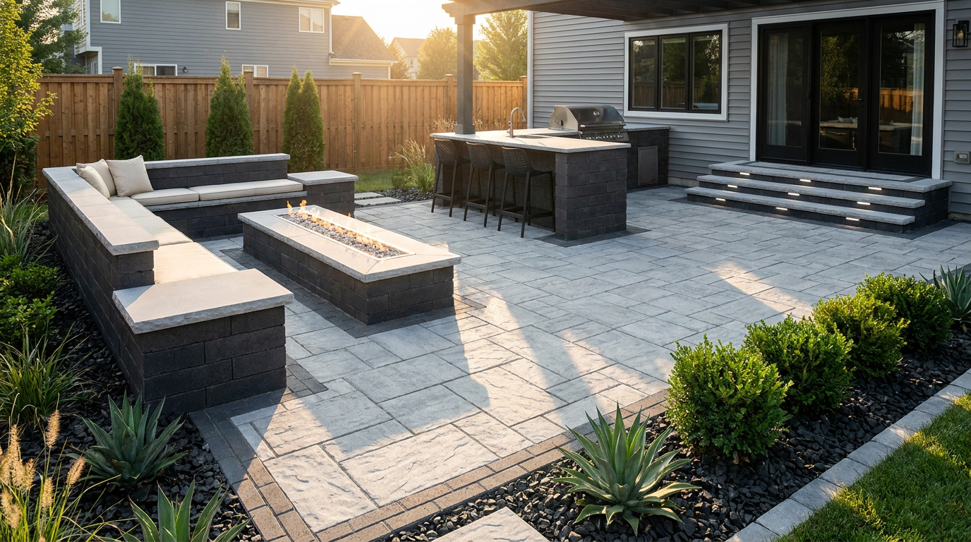 The same backyard after a complete LARU transformation